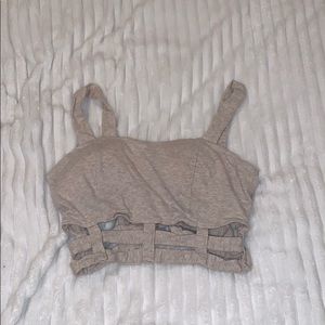 Tan crop top